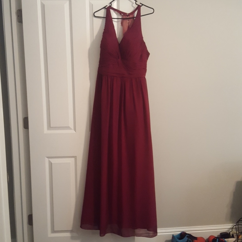 Formal maroon dress